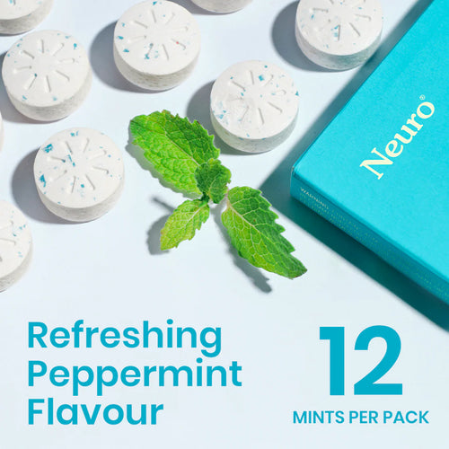 Neuro Energy & Focus Caffeine Gums - Peppermint